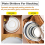 Plate Separators Storage,60pcs Thick Soft Felt Plate Dividers B 5