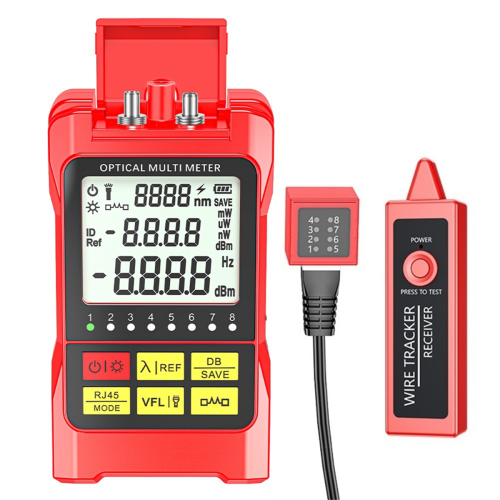 Fiber Optic Optical Power Meter 15mW RJ45 Tester+Wire Tracker 1