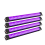 Rechargeable Black Light Bar 4 Packs, Battery Powered UV Strip Lights 1