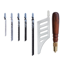 Mini set di seghe a mano con denti fini, lama sostituibile per giardino e uso domestico