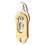 Brass Mini Claw Knife Keychain Pendant Portable Disassembly Express 1