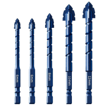Upgraded Serrated Masonry Drill Bit Set 5PCS