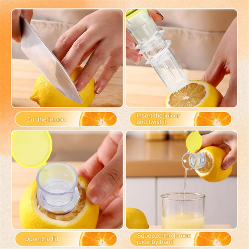 2 Pcs Lemon Squeezer,Screw-Top Lemon Squeezer, Screw Cap Juicer 2