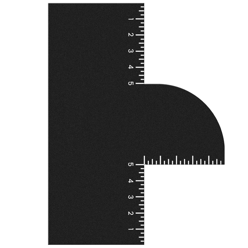 Enhancement Card for Barbers with Measurement Indicators