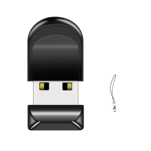 Mini USB Flash Drives Black Waterproof High Speed Pen Drive 64GB