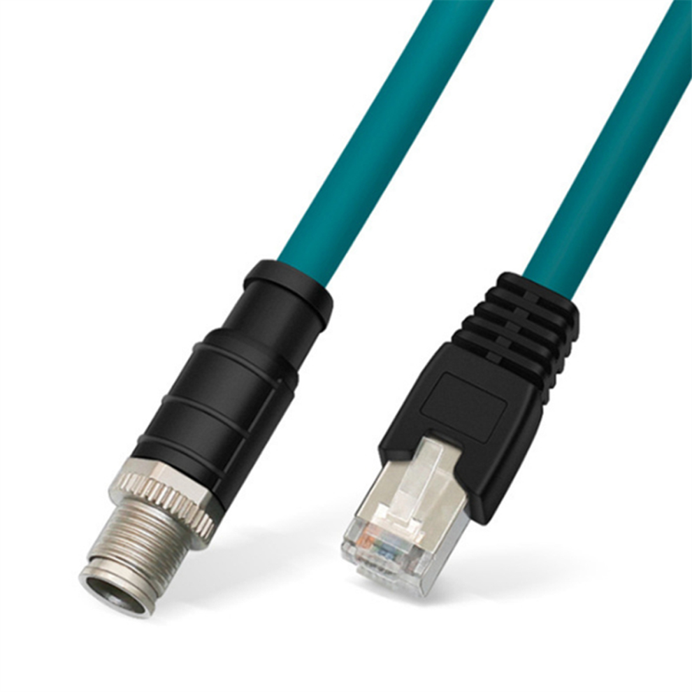 X-Type Network Cable Connector 1 Meter 8Pin To Rj45 Male 4853286986454