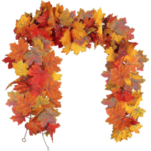 Artificial Maple Leaf Garland Autumn Decoration