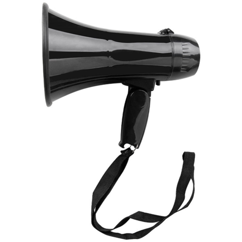 Portable 25W Speaker Small Bullhorn Black