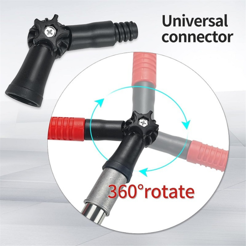 Gutter Cleaning System 2 Adjustable Adapters 5.57ft Telescopic Poles 2
