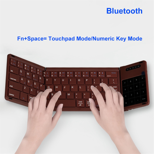 Bluetooth Keyboard Tri-Fold Keyboard Rechargeable Wireless Keyboard 1