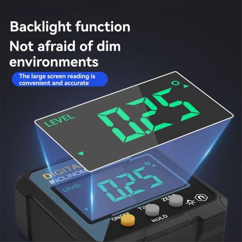 360 Reversible Electronic Digital Level Inclinometer Angle Gauge 2
