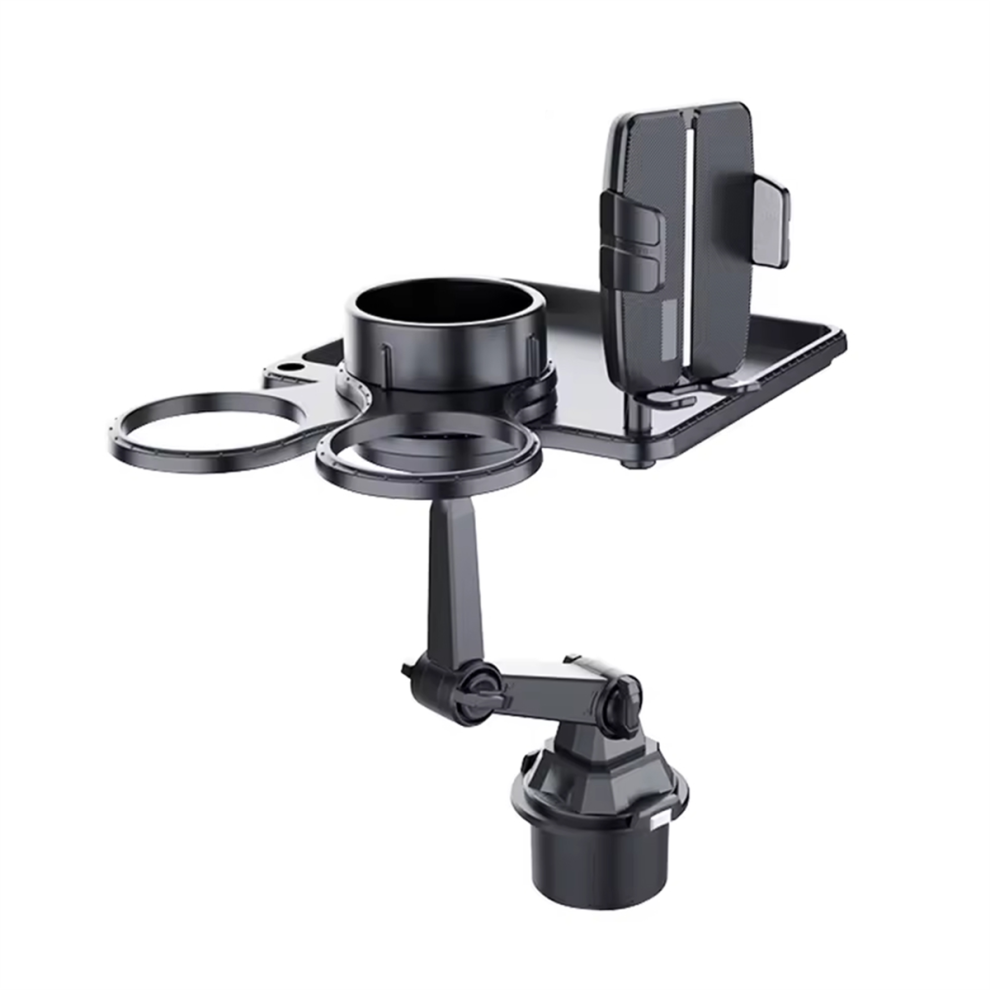 Cup Holder Expander Tray With Phone Stand For Vehicle 4853286995647