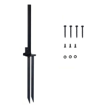 Heavy Duty Steel Fence Post Repair Kit-Anchor Brackets & Ground Spike