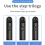 Alcol tester senza contatto con display digitale a LED nero 7