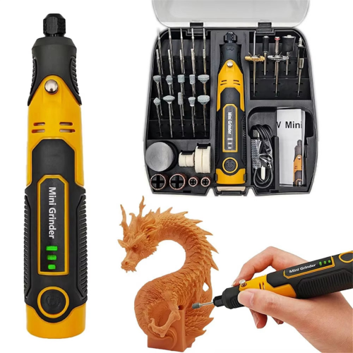 Cordless Mini Grinder Kit 3D Printed Resin Cured Engraving Pen 1