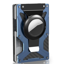 Portafoglio 2 in 1 con fermasoldi, porta tag e fermasoldi, A