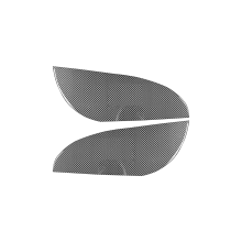 Carbon Fiber Side Front Door Panel Anti Kick Pad Cover Trim