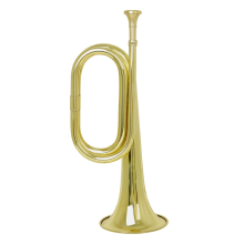 Trompete, kleines Messing-Trompeten-Musikinstrument für Orchester, golden