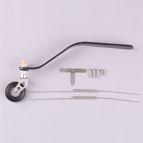 Rear Landing Gear Support+PU Wheel Steering for 50CC Gasoline Engine 2