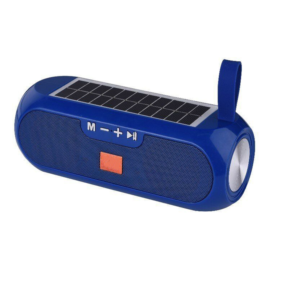 Solar Radio Fm Radios Mp3 Wireless Tooth V4.2 Speaker Blue 4853286999553