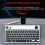 Wireless Mini Trackball Keyboard,78-Key,Bluetooth Keyboard 5