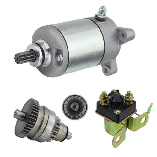 Motore con relè solenoide e kit di azionamento per 2
