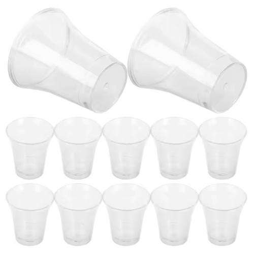 200 pezzi di bicchieri di plastica per la comunione, bicchieri trasparenti usa e getta per la chiesa 2