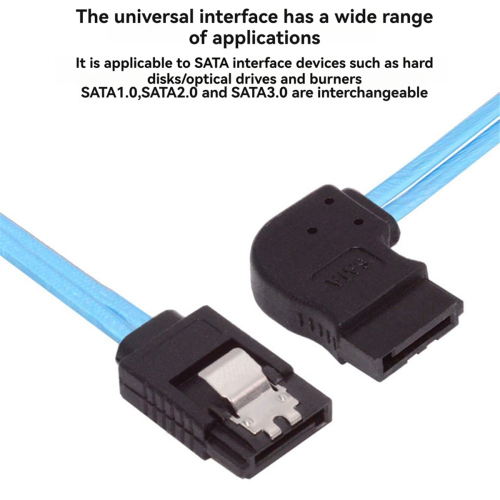 4pcs 90-Degree Right-Angle Bend SATA3.0 Data Cable 1