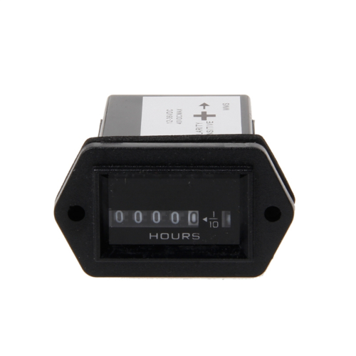 Professional Round Hour Meter for DC 12V-36V Engine Gauge Tester 2