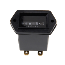 Professional Round Hour Meter for DC 12V-36V Engine Gauge Tester