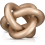 3 Link Wood Knot Decor - Hand Carved Coffee Table Decoration 1