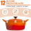12pcs Dutch Oven Lid Protector Clips Silicone Cookware White 4