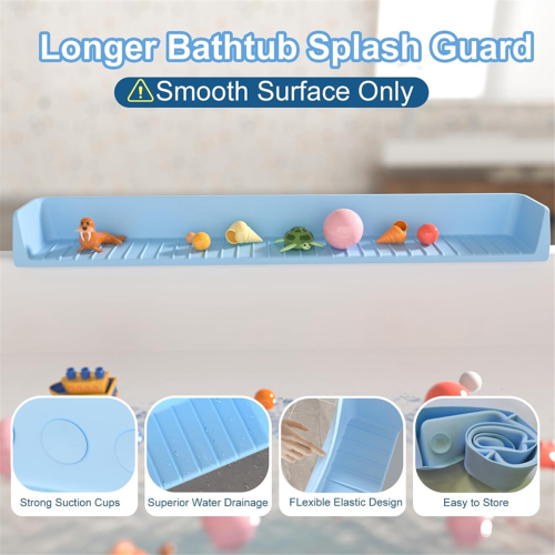 Spritzschutz für Kinderbadewanne, Silikon, grün 2