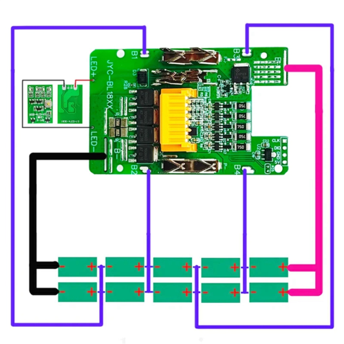 BL1830 Lithium Battery Case for 18V BL1860B 2