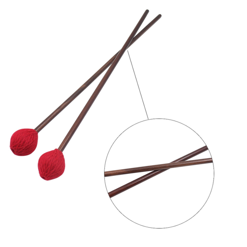 2 Paar Marimba-Schlägel mit Holzgriff 2
