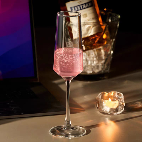 Champagnergläser mit vertikalen Linien, Heimgläser, Kelche, High-End 2