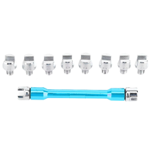 Motorcycle Handle Spoke Wrench Set 5.0-6.8 Length 93mm Blue