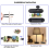 2PCS Inline Lamp Switch Full Range Rotary Dimmer Switch 3