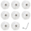 8 Pack 85A Quad Roller Skate Wheels 62 x 33mm with Bearings White 1