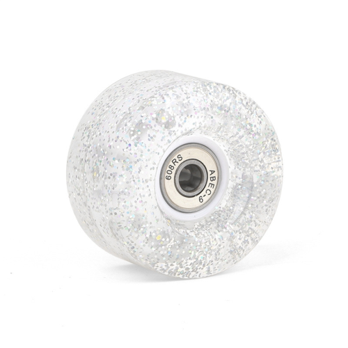 8 Pack 85A Quad Roller Skate Wheels 62 x 33mm with Bearings White 1