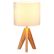Tripod Table Lamp Cute Bedside Lamp with Lampshade