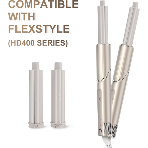 1 Pair Auto-Wrap Hair Curling Barrels for FlexStyle 1