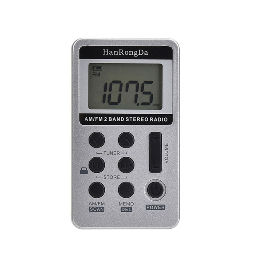 Mini Radio Am/Fm Receiver With Lcd Battery B 4853286925149