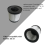2 Stück HEPA-Filter für Staubsauger SE 33 5