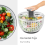 Dehydrator Lettuce Spinner Fruit Washer Bowl with Strainer 2