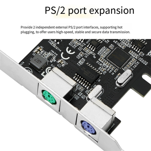 Scheda di espansione PCIE a PS/2 per adattatore PCI-E per mouse e tastiera PS2 1