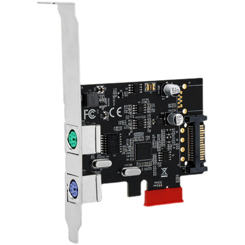 Scheda di espansione PCIE a PS/2 per adattatore PCI-E per mouse e tastiera PS2