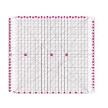 Quiltlineal 12,5 x 12,5 Zoll, geschlitzt
