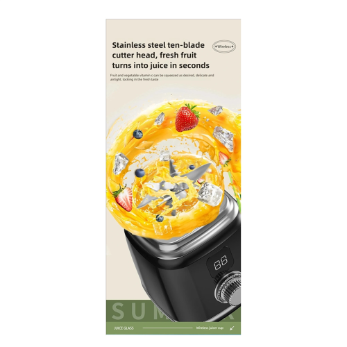 New 10 Blades Blender 3000mAH Juicer Ice Crusher A 2