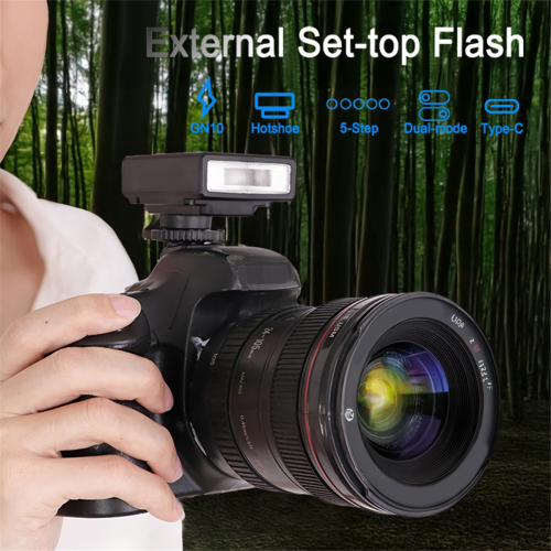 Universal Hot Shoe Camera Flash GN10 5600K for // Black 1